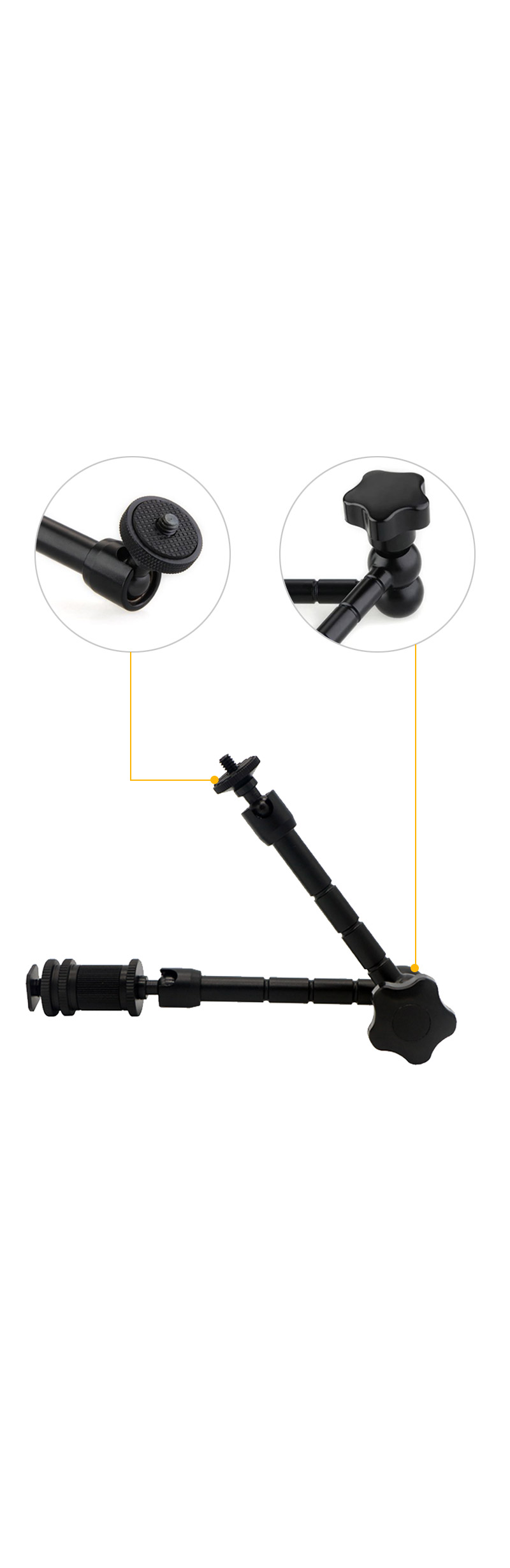 고프로9 호환 슈퍼 클램프 매직암 마운트 방송 촬영/자전거캠거치대/바이크캠거치대/액션캠거치대/액션캠용