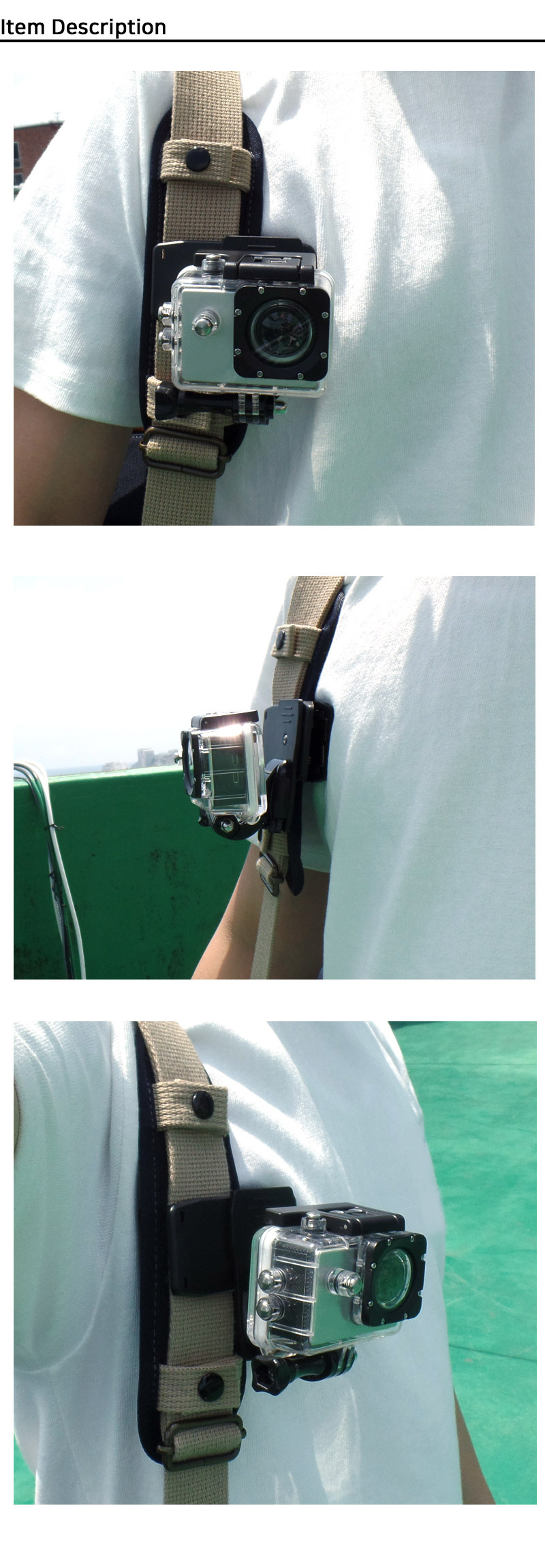 고프로 호환 악세서리 집게 악어 마운트 벨트 클램프/집게마운트/액션캠클램프/액션캠집게/액션캠마운트/액