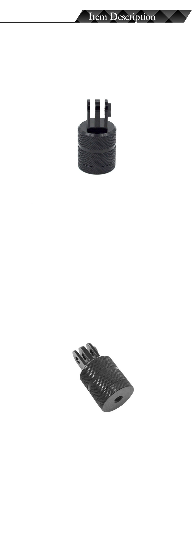 고프로9 호환 360도 회전 각도 방향 전환 어댑터 1 4/회전어댑터/캠회전어댑터/각도변경어댑터/각도변환어