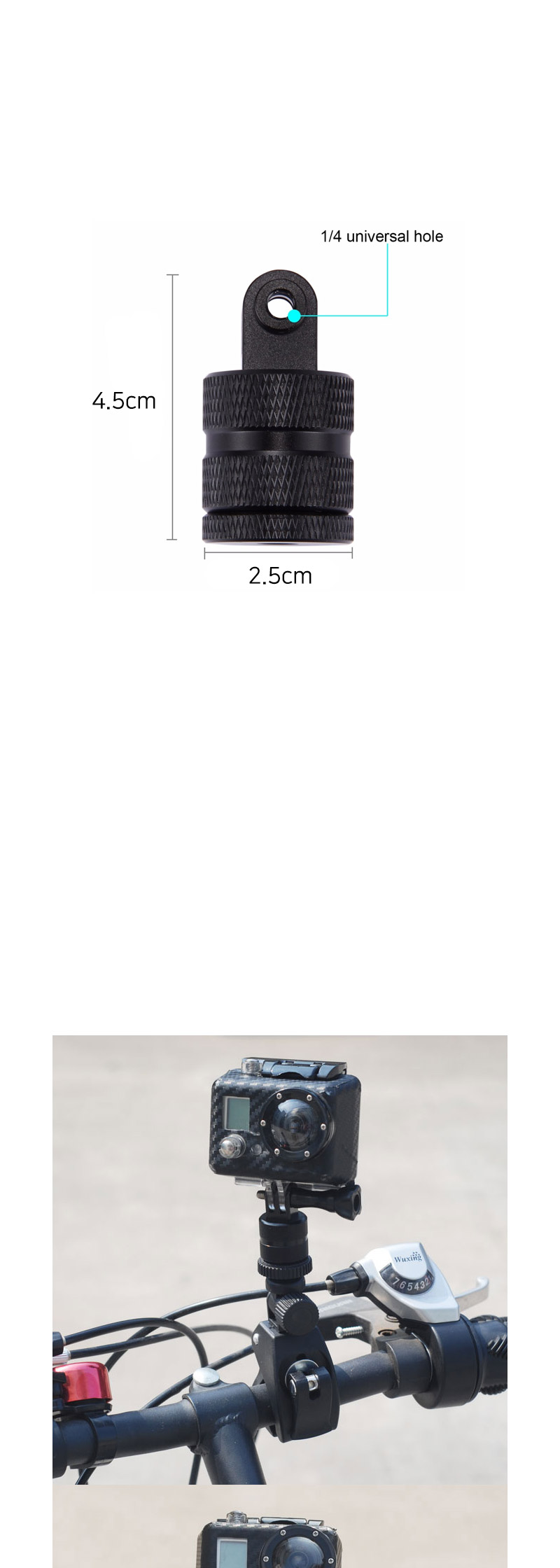 고프로9 호환 360도 회전 각도 방향 전환 어댑터 1 4/회전어댑터/캠회전어댑터/각도변경어댑터/각도변환어