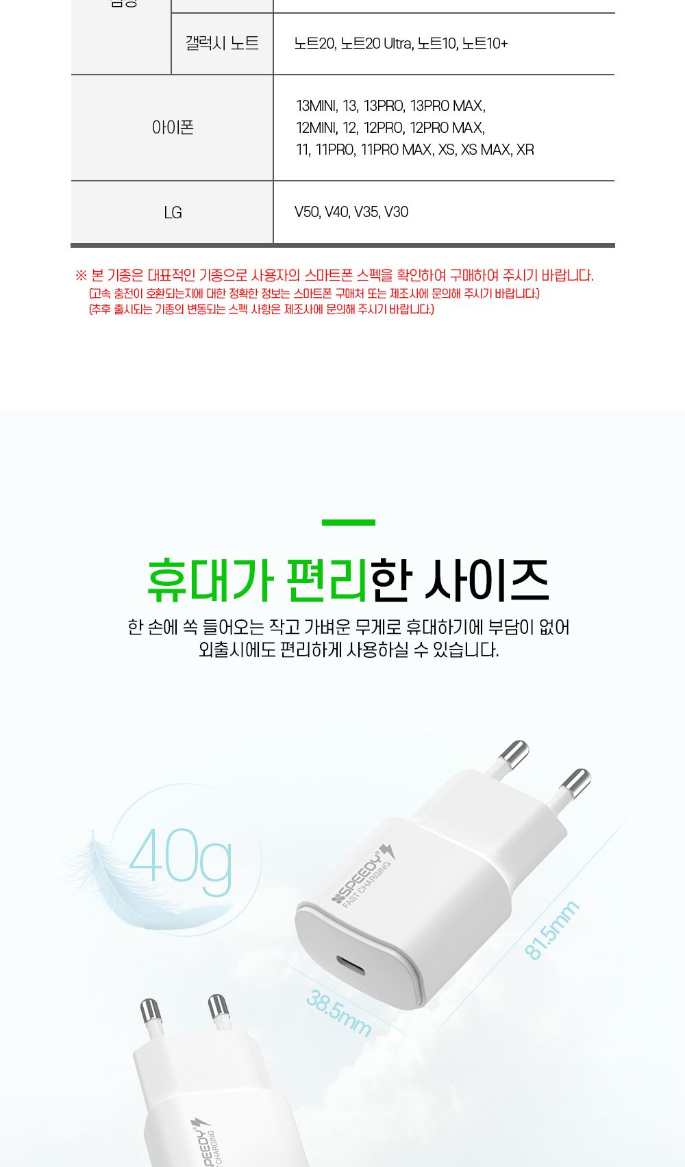 핸드폰충전기/핸드폰충전기/급속충전기/스마트폰충전기/충전기/가정용충전기/USB충전기/고속충전기/PD충전