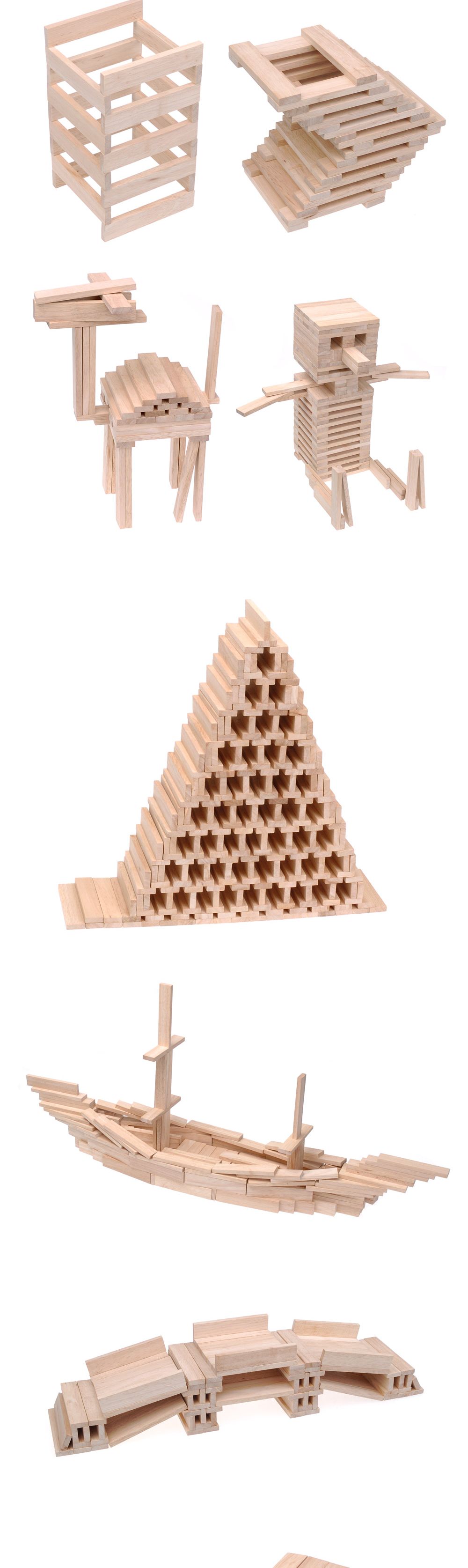 샘통 카프라500pcs(미송)+예제집 뉴질랜드산미송/카프라/나무블럭/나무블록/원목쌓기/쌓기블록/쌓기나무/원