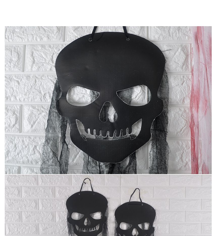 검은해골행거장식(2개입)/할로윈/할로윈데이/할로윈소품/할로윈장식/무서운할로윈/할로윈무서운/할로윈장식