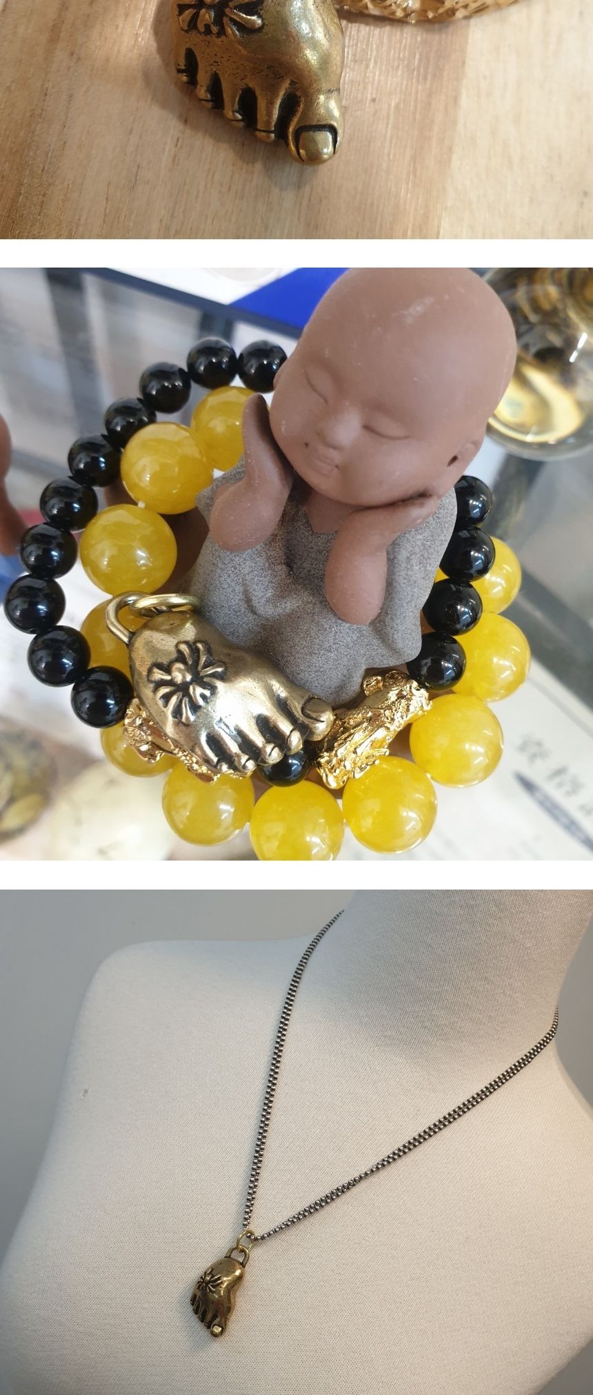 불교 풍수 소품 부처님 발 목걸이 팬던트 부처님키링/부처님오신날/석가탄신일/불교염주/사월초파일/불교/