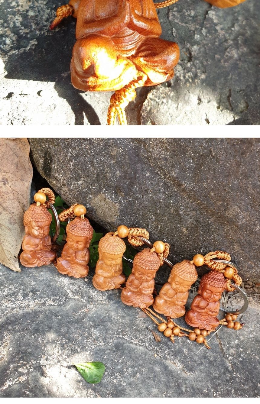 불교 풍수 용품 행운의 부처님 열쇠고리 복숭아나무/부처님오신날/석가탄신일/불교염주/사월초파일/행운/마