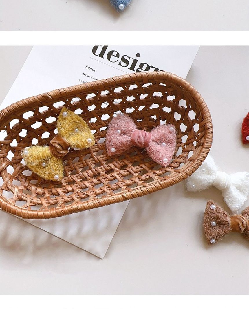 비즈장식 10개 모직 부자재 리본재료 털리본/리본장식/포장리본/꾸미기리본/미니리본/리본공예재료/선물장