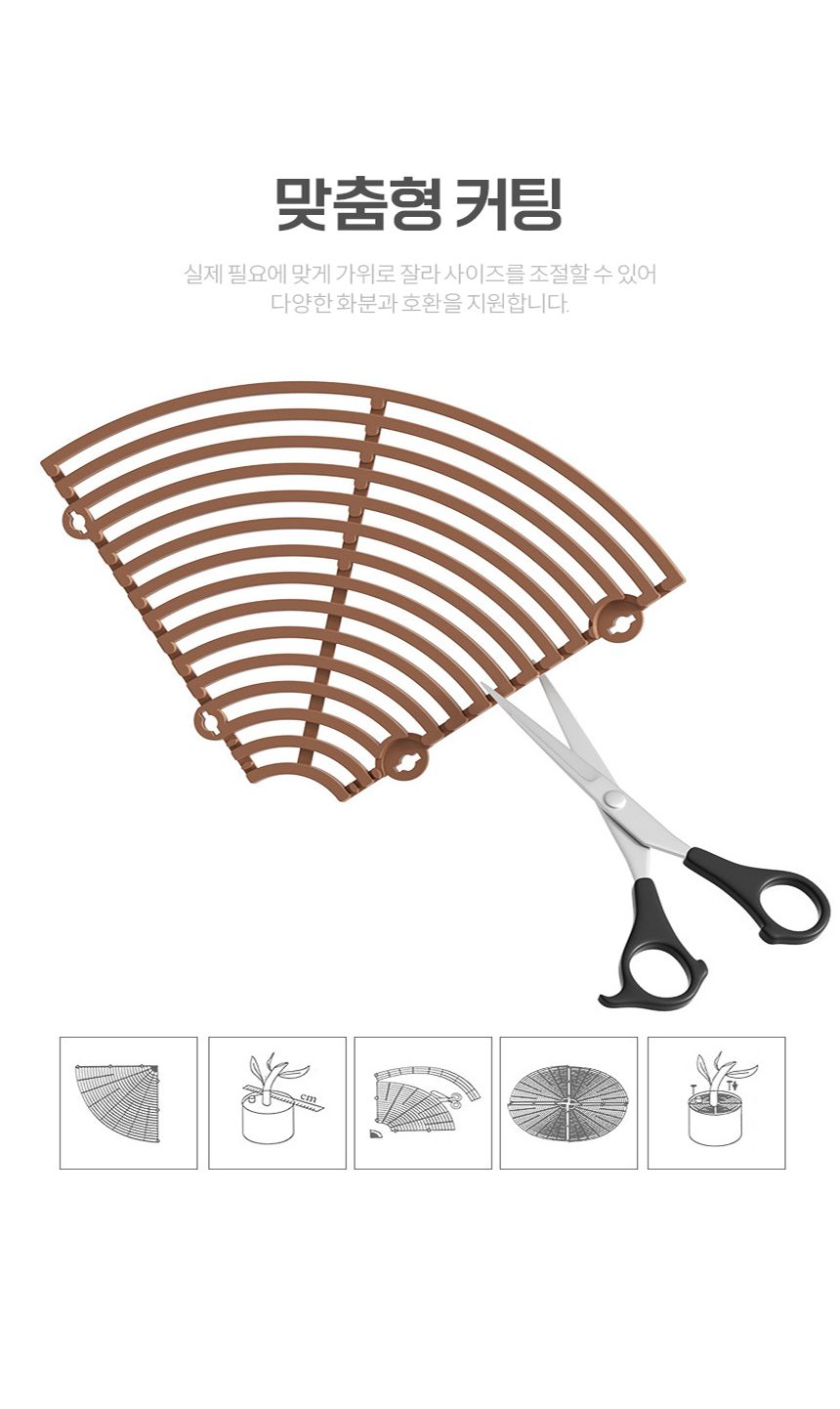 덮개 날림 방지 아기 고양이 흙 52cm 만짐 화분 커버/멀칭비닐/흙만지는아기/멀칭/화분흙보호/화분보호/화