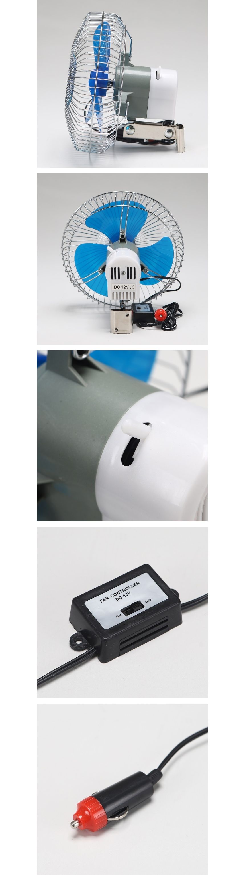 계절가전 여름선풍기 차량용 12V 시거잭집게형/카팬/자동차용선풍기/차선풍기/차량서큘레이터/자동차팬/카