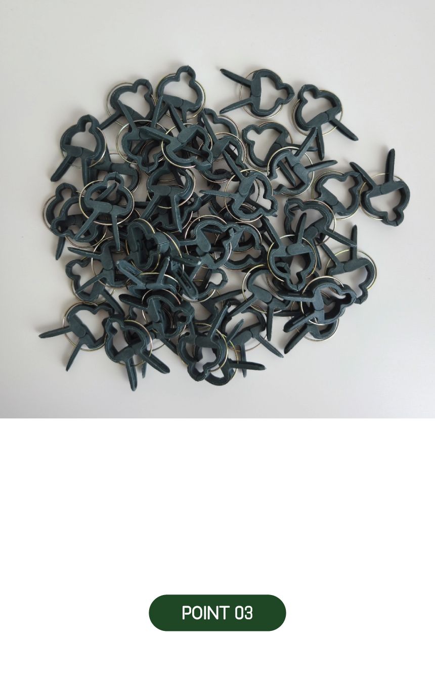 8자 식물지지클립 100P/지지대/화초지지대/식물지지대/꽃지지대/화분지지대/토마토지지대/토지지지대/화초