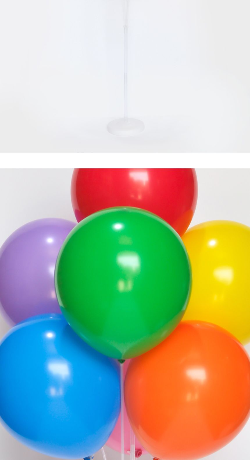 풍선꽂이장식세트130cm(레인보우파티)/풍선스탠드/풍선스틱/고무풍선/풍선장식/파티장식/생일파티/파티용품