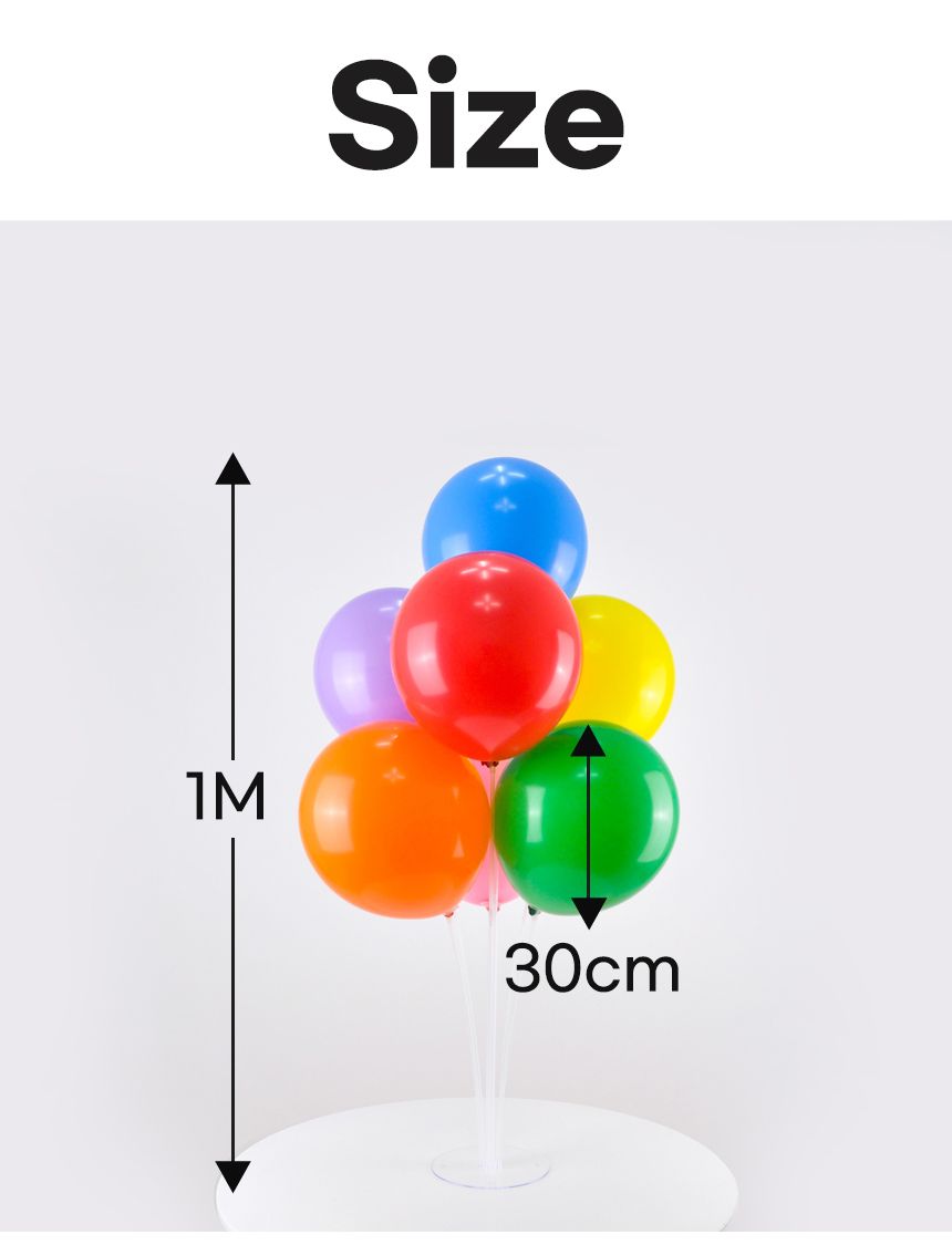 풍선꽂이장식세트70cm(레인보우파티)/풍선스탠드/풍선스틱/고무풍선/풍선장식/파티장식/생일파티/파티용품/