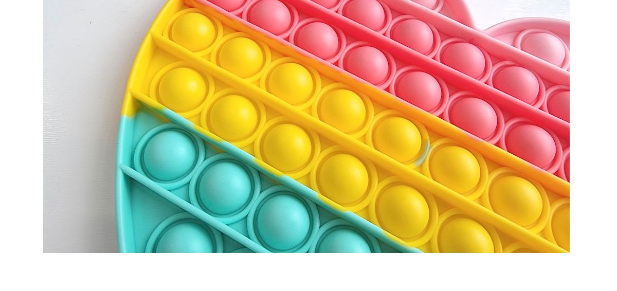 파스텔 레인보우 중형 하트 초대형 팝잇 푸쉬팝 팝잇/뽁뽁이/뽁뽁이장난감/팝잇장난감/감각장난감/모양팝잇