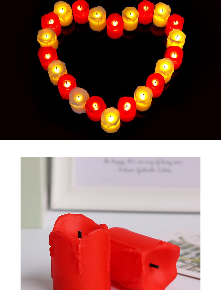 럭셔리LED초(레드)12개입 파티 촛불 장식소품 생일/초/촛불/LED초/LED촛불/행사용촛불/파티초/파티용품/파