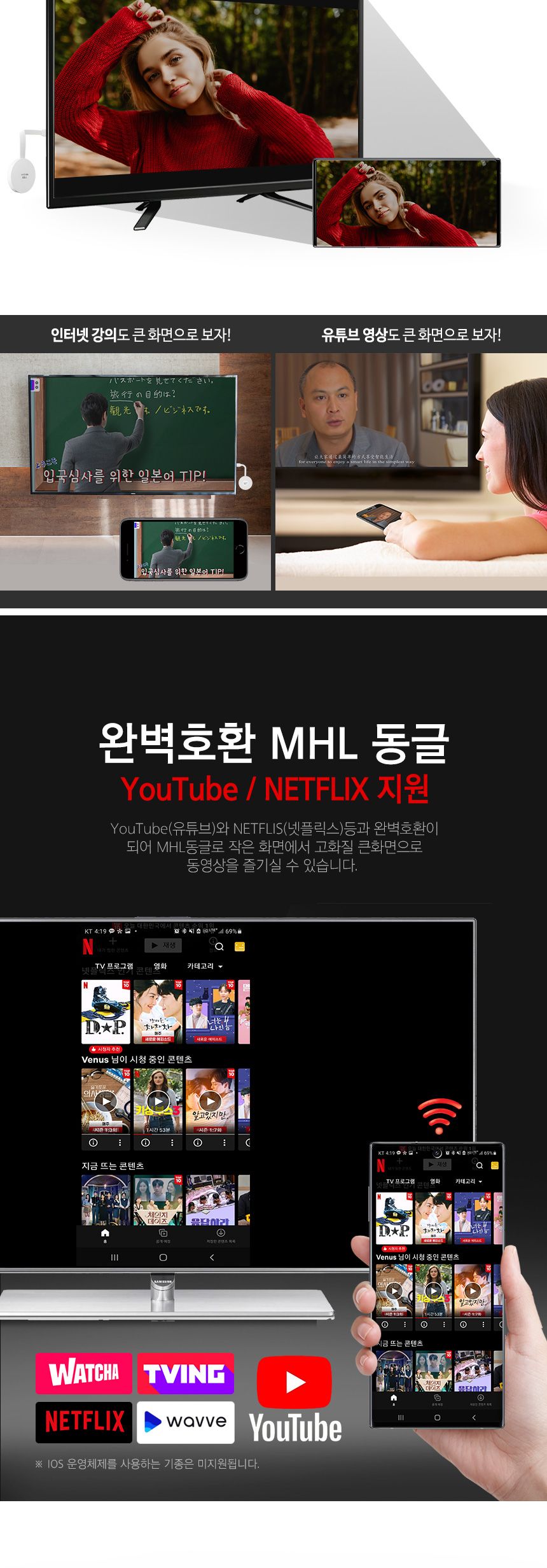티비연결/무선미러링/스마트폰미러링/무선동글이/무선HDMI/동글이/스마트티비연결/미러링/에어플레이/미라