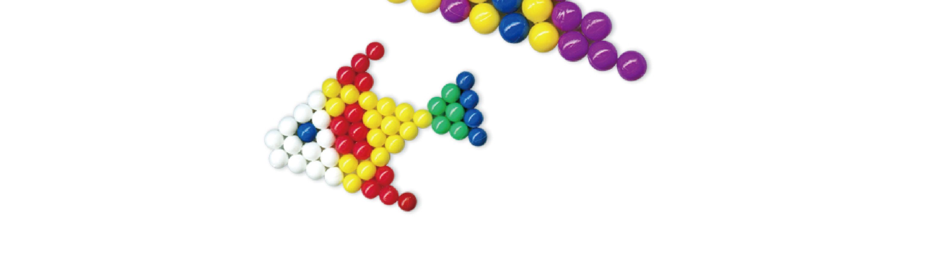 아모스 비즈 데코 6색/물로완성하는비즈/비즈놀이/물비즈/비즈공예/재미있는비즈/어린이비즈놀이/아동비즈/