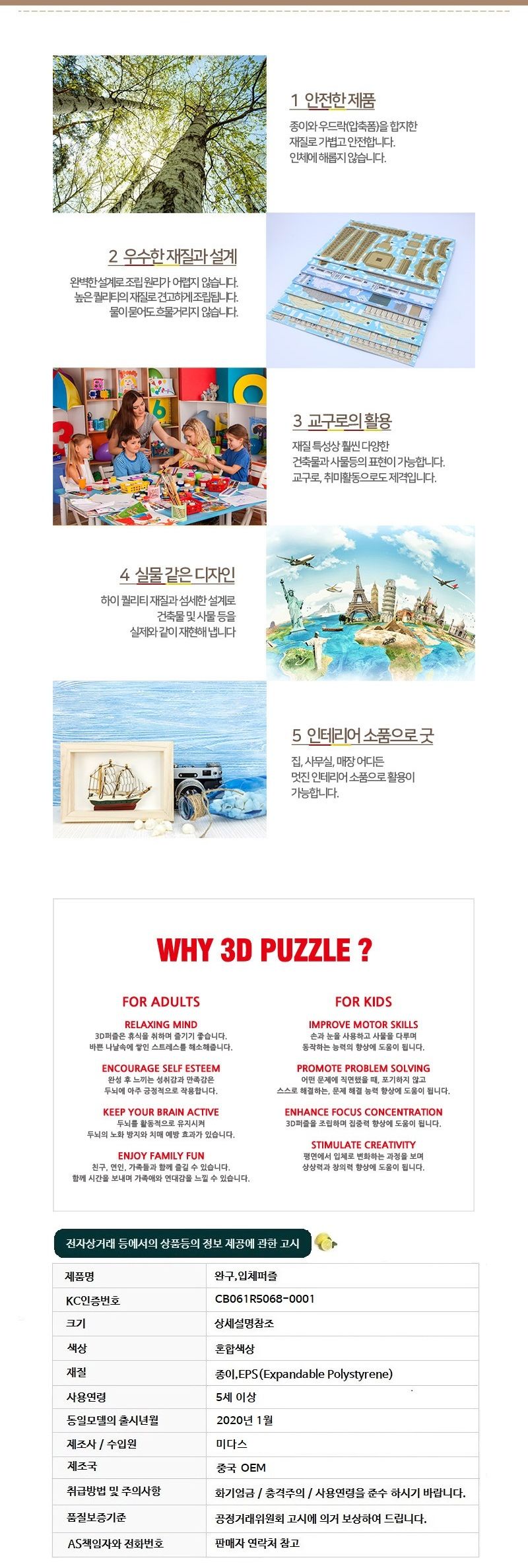 페이퍼락 WA201-엠파이어스테이트빌딩 입체퍼즐/퍼즐만들기/입체퍼즐완구/입체퍼즐교구/해외건축물/해외건