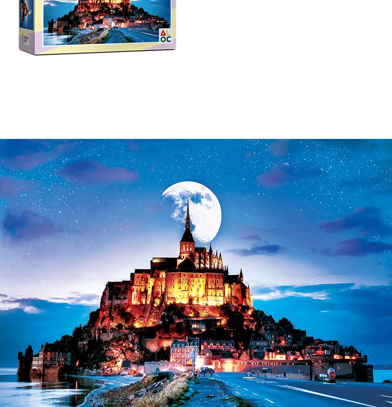 1000피스 직소퍼즐 몽생미셸 AL3002/그림퍼즐/거실액자퍼즐/액자용퍼즐/퍼즐/취미퍼즐/직소퍼즐/종이퍼즐/