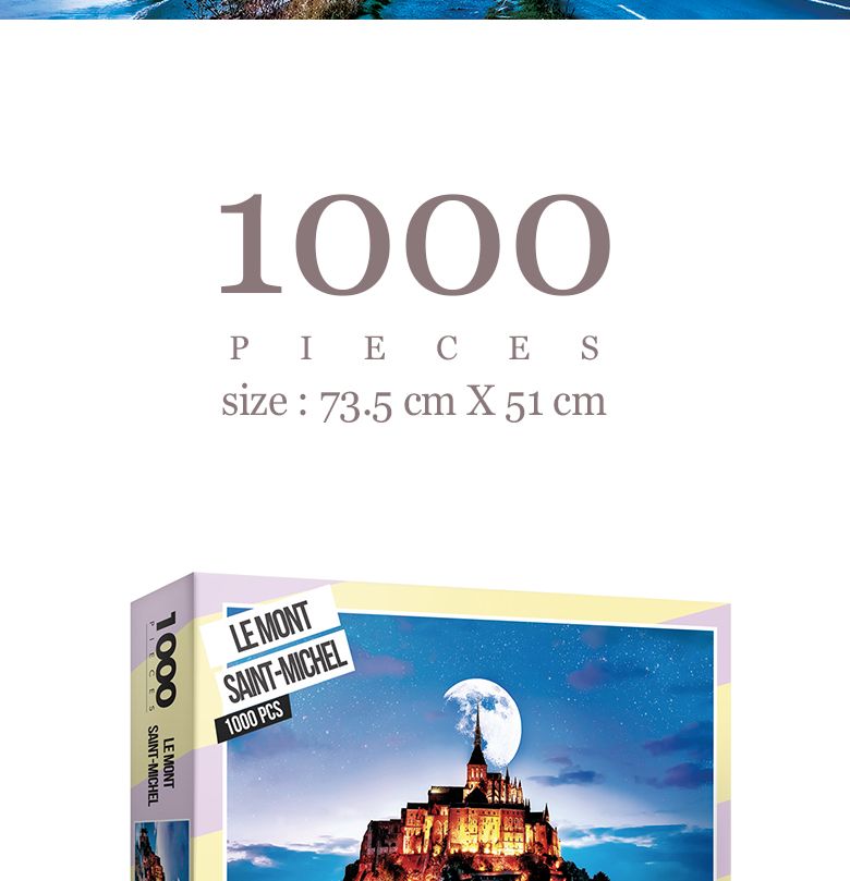 1000피스 직소퍼즐 몽생미셸 AL3002/그림퍼즐/거실액자퍼즐/액자용퍼즐/퍼즐/취미퍼즐/직소퍼즐/종이퍼즐/
