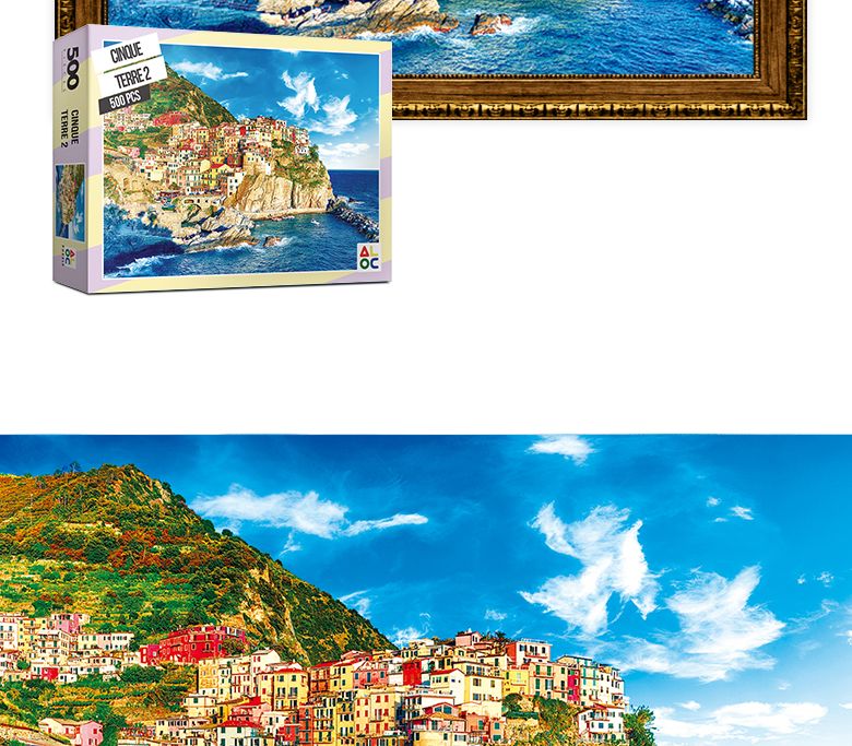 500피스 직소퍼즐 친퀘테레2 AL5003/그림퍼즐/거실액자퍼즐/액자용퍼즐/퍼즐/취미퍼즐/직소퍼즐/종이퍼즐/