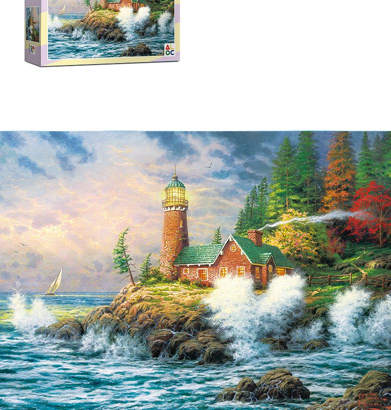 500피스 직소퍼즐 등대와 파도 AL5002/그림퍼즐/거실액자퍼즐/액자용퍼즐/퍼즐/취미퍼즐/직소퍼즐/종이퍼즐