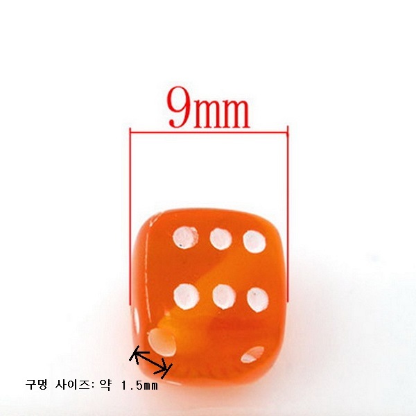 주사위비즈 대용량 약500g 레진아트재료/주사위비즈/주사위구슬/악세사리재료/데코덴재료/진주/데코덴파츠/