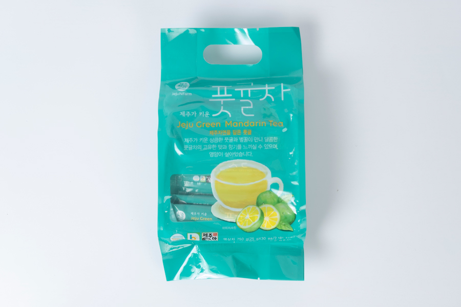 과육이 듬뿍 들은 맛있는 제주 풋귤청 스틱 30개/귤차/제주귤차/맛있는귤차/후식귤차/디저트귤차/풋귤차/청