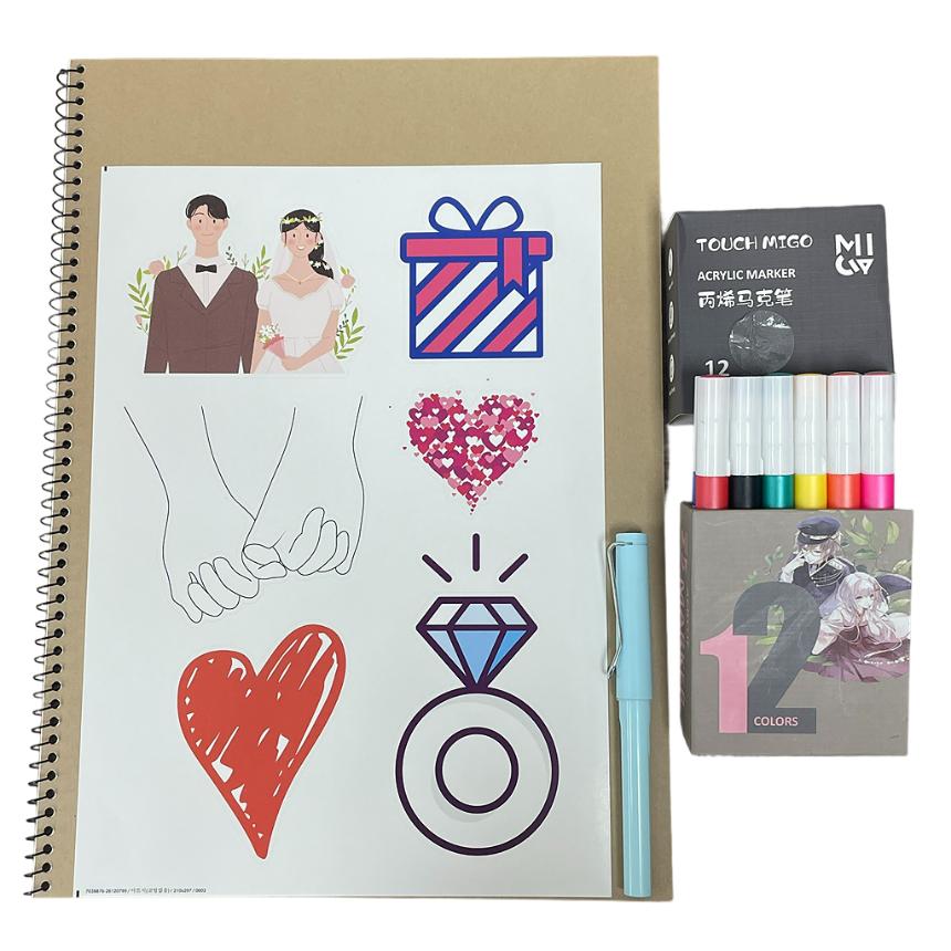 스케치북 프로포즈 용품 세트 여자가하는 프러포즈/프로포즈/프로포즈세트/프로포즈용품/답프로포즈/여자가