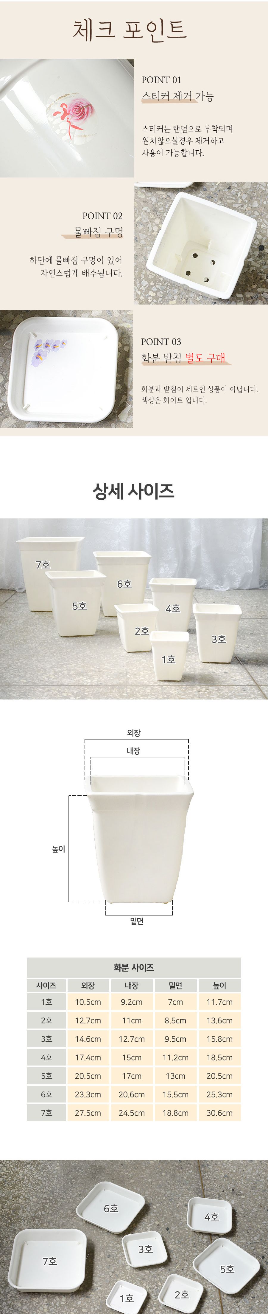 웰빙 정사각화분 7호/화분/단체화분/사각화분/플라스틱화분/사각플라스틱화분/홈가드닝/분갈이/분갈이화분/