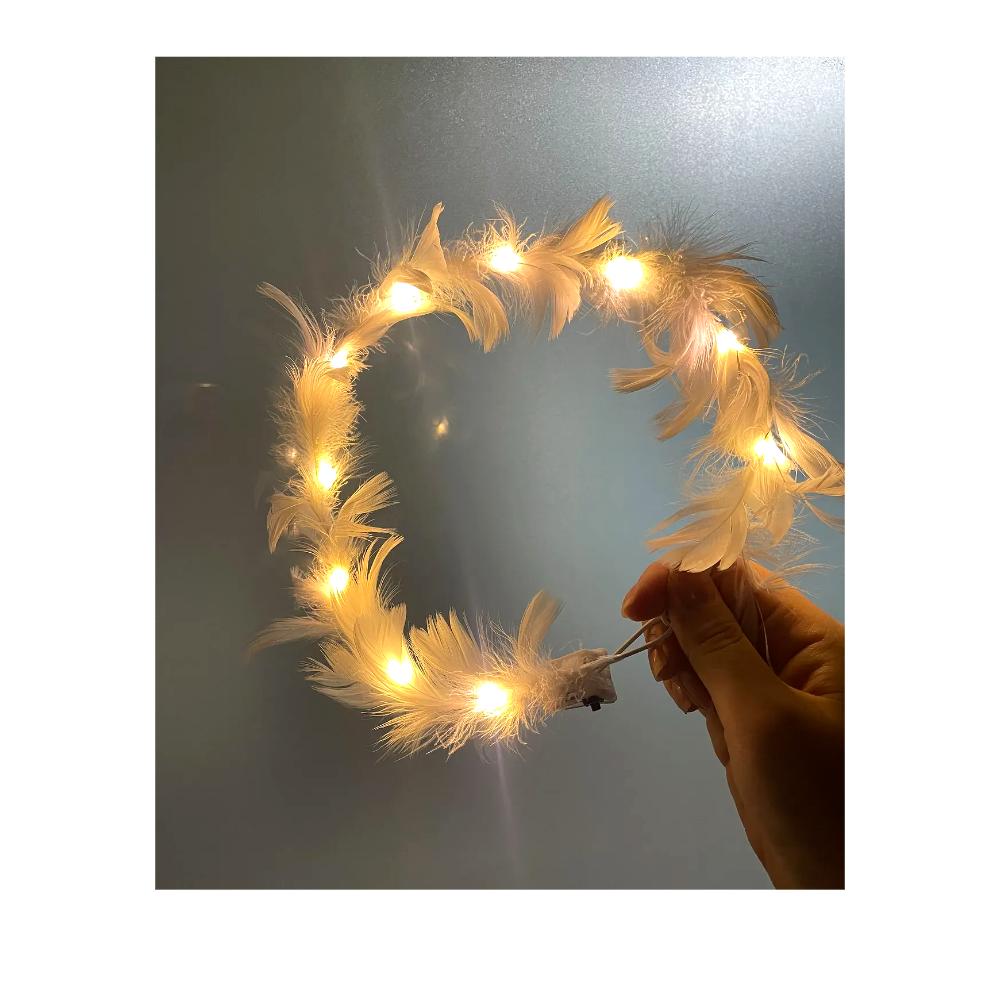 특별한 날 파티 여신 화관 리스 헤어악세서리 LED/헤어악세서리/파티소품/할로윈머리띠/파티머리띠/머리띠/