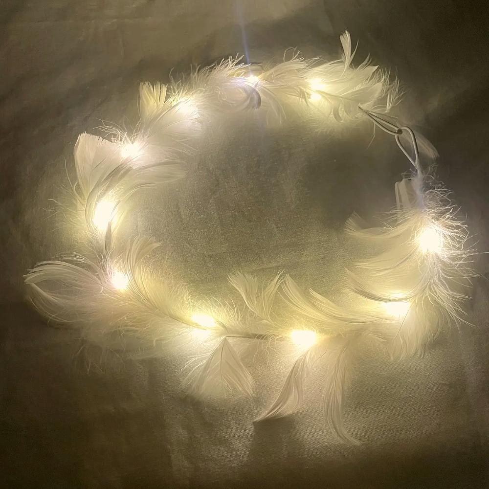 특별한 날 파티 여신 화관 리스 헤어악세서리 LED/헤어악세서리/파티소품/할로윈머리띠/파티머리띠/머리띠/