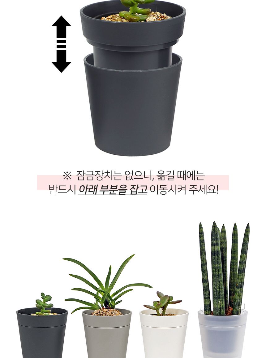 플라팜 새싹미니화분 36개 세트/원형화분/받침일체화분/아이디어화분/화분/분갈이/분갈이화분/플라스틱화분