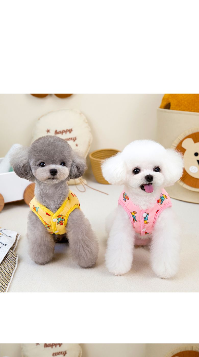 (BND-W78) 사과 곰 하네스 조끼 강아지옷/강아지조끼/애견조끼/강아지옷/강아지의류/강아지봄옷/강아지여름
