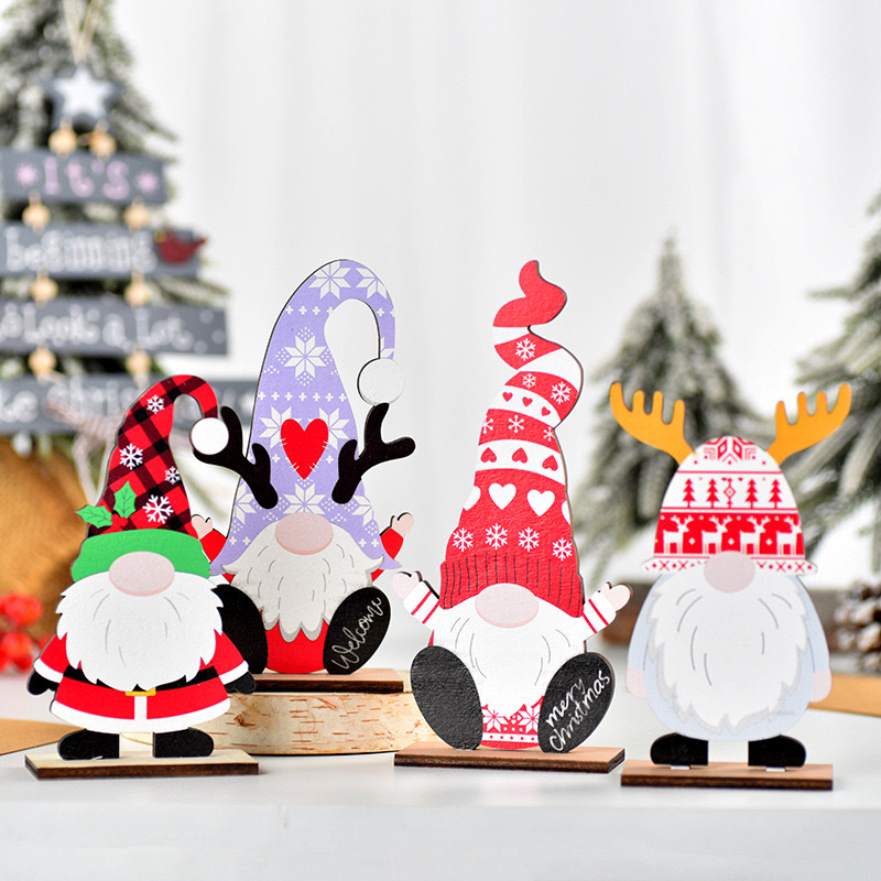 크리스마스 미니장식 산타 4총사/크리스마스소품/크리스마스인형/크리스마스꾸미기/크리스마스장식품/산타