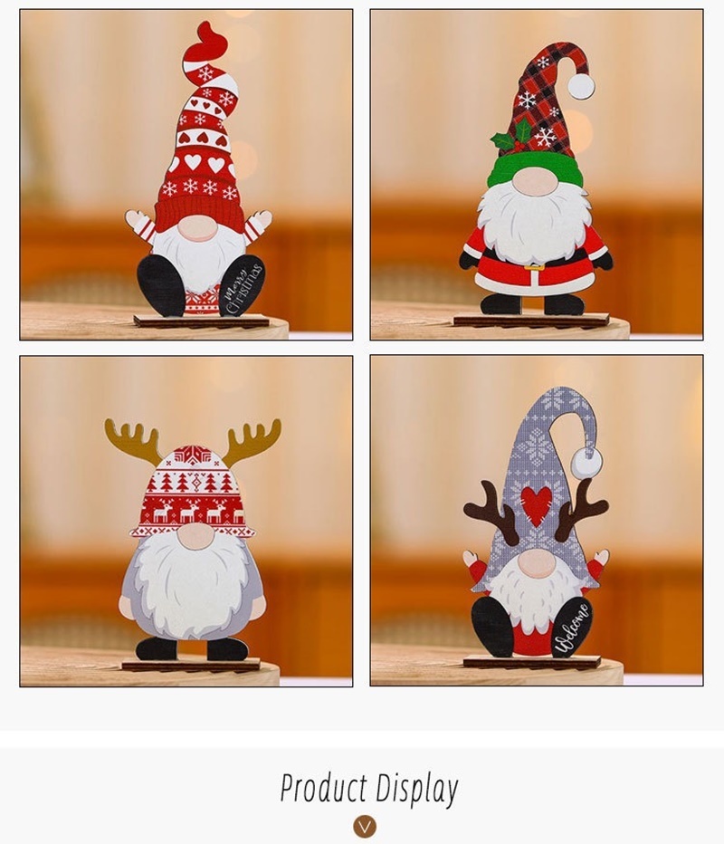 크리스마스 미니장식 산타 4총사/크리스마스소품/크리스마스인형/크리스마스꾸미기/크리스마스장식품/산타
