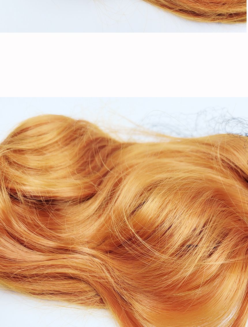 오렌지 롱 웨이브 가발 G/가발/변장가발/코스프레가발/코스프레소품/스티커사진가발/외국인가발/패션가발/