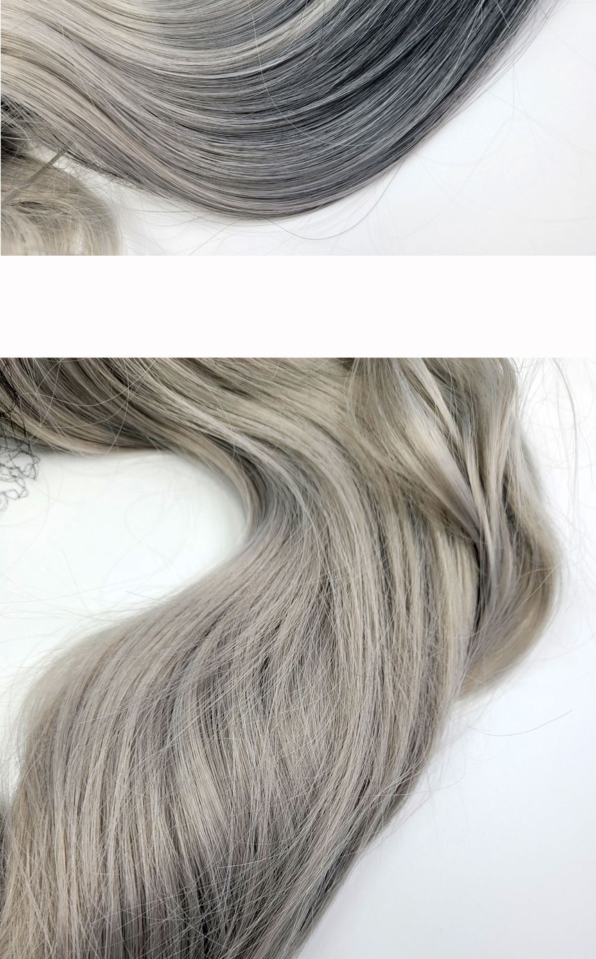 은발 투톤 웨이브 긴머리 가발 G/가발/변장가발/코스프레가발/코스프레소품/스티커사진가발/외국인가발/은