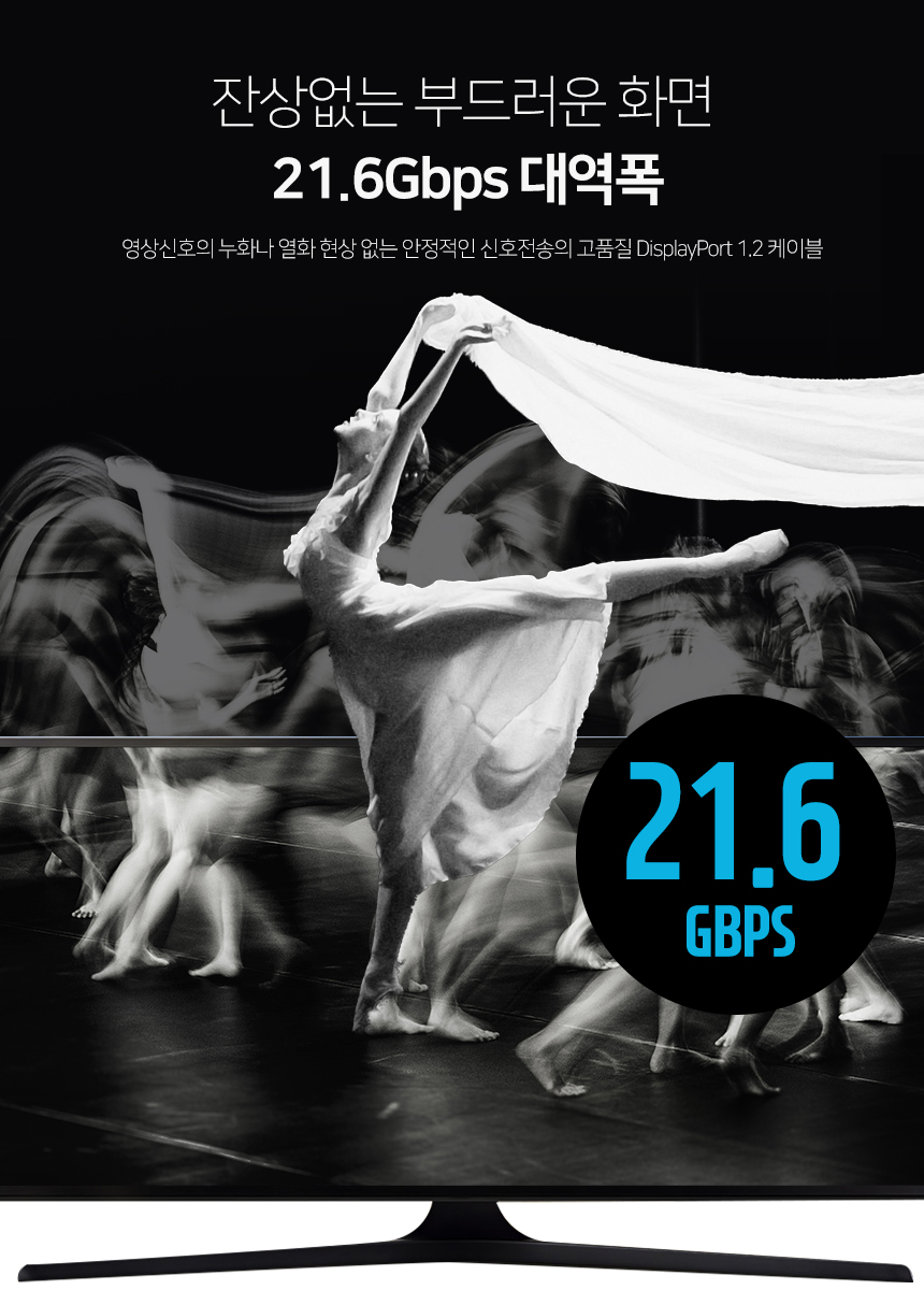케이네트 DP케이블 더미 디스플레이포트 V1.2 10.0m/케이블/영상선/영상전송/영성케이블/영상전송케이블/DP