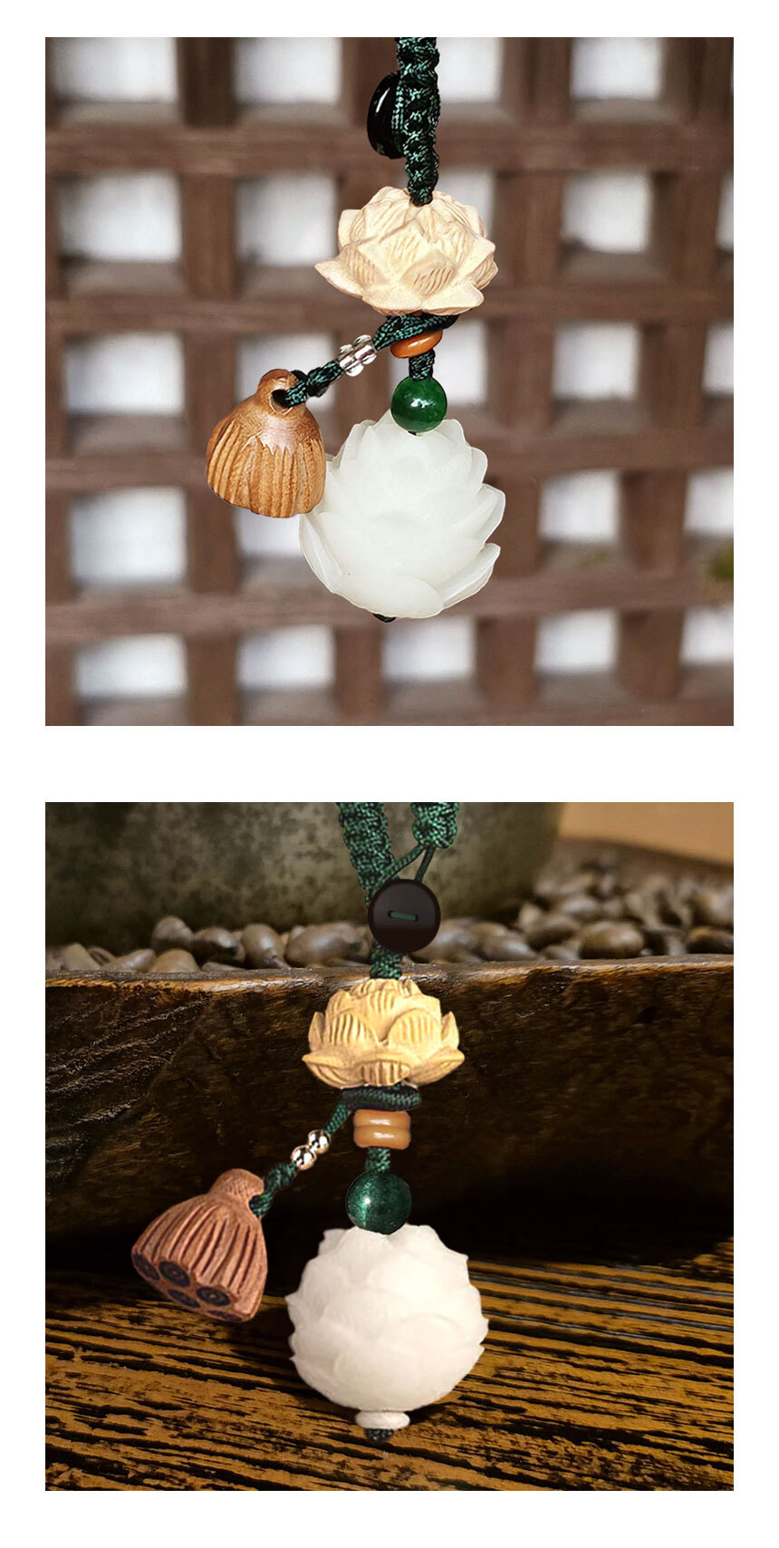 연꽃 매듭 장식 (연꽃)/키링/키홀더/불교키링/불교키홀더/불교/불상/관세음보살/키링/열쇠고리/키홀더/불교