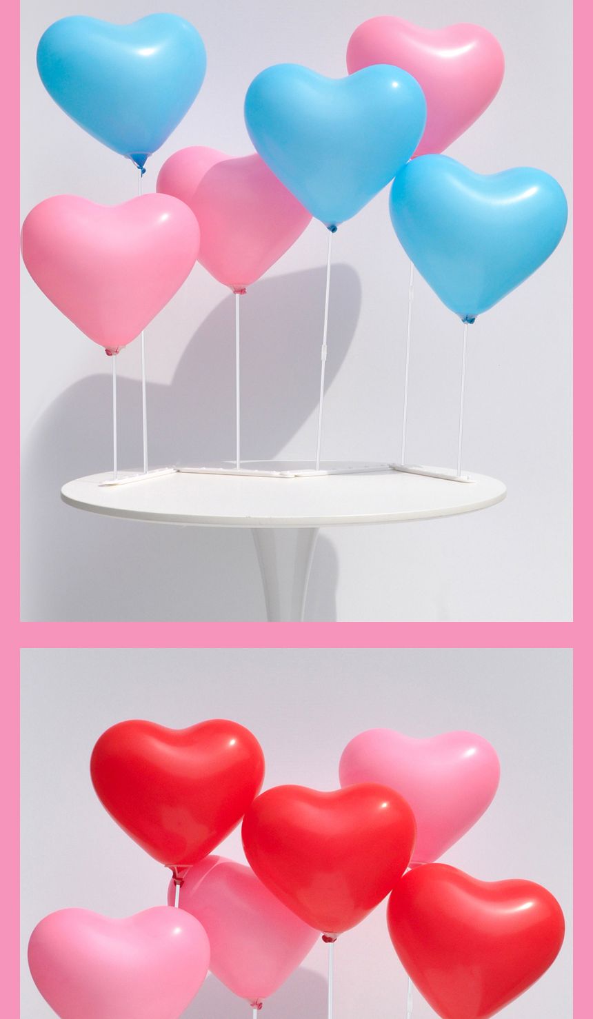 NEW안전풍선스탠드세트(슬림)하트세트/풍선스탠드/슬림/슬림스탠드/풍선장식/생일파티/생일장식/하트풍선/
