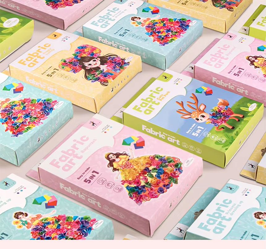 패브릭 포크아트 키트 인형옷입히기 3D DIY 만들기/패브릭포크아트/포크아트/패브릭아트/만들기/인형옷입히