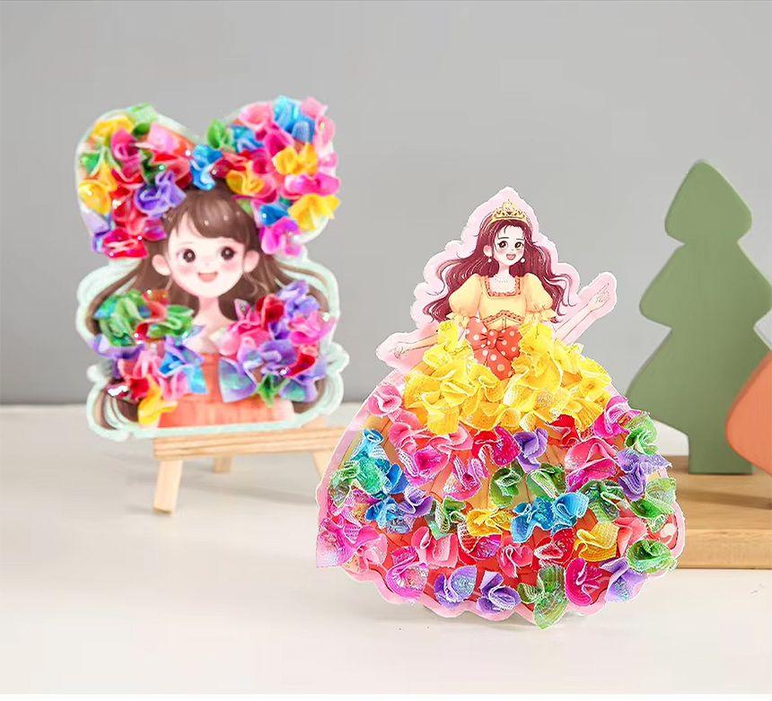 패브릭 포크아트 키트 인형옷입히기 3D DIY 만들기/패브릭포크아트/포크아트/패브릭아트/만들기/인형옷입히