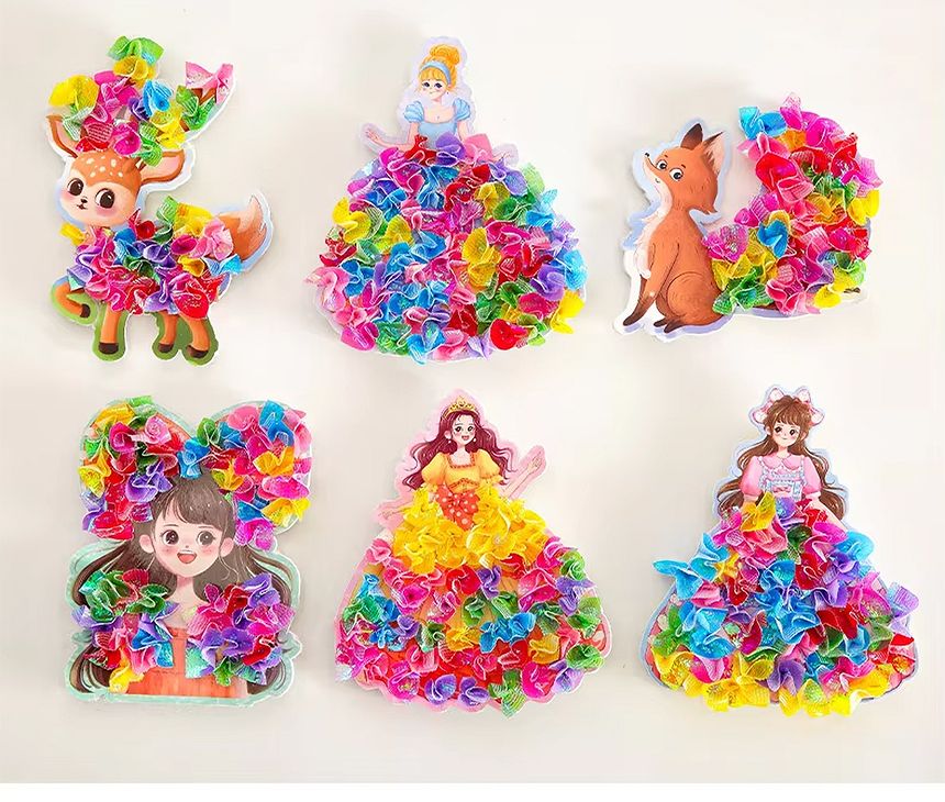 패브릭 포크아트 키트 인형옷입히기 3D DIY 만들기/패브릭포크아트/포크아트/패브릭아트/만들기/인형옷입히