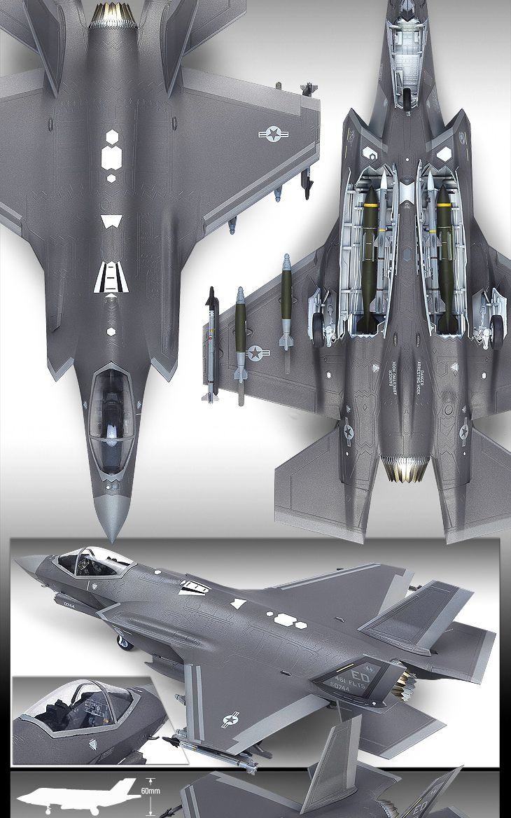 솔라턴테이블 F-35A 공군 스텔스기/항공기/항공기모형/비행기모형/수집모형/비행기수집/전투기수집/공군비