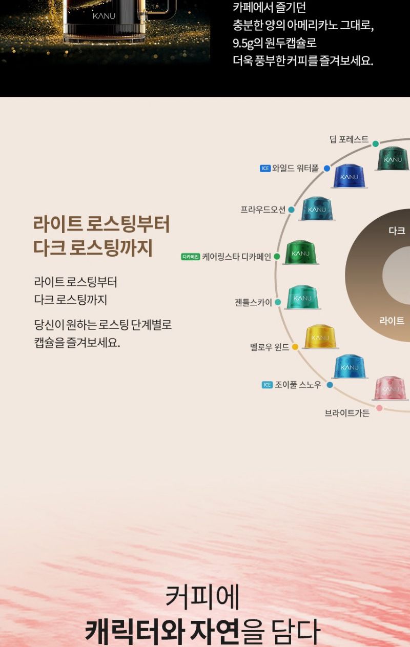 카누전용캡슐커피 딥포레스트 9.5g 10개x4 총40캡슐/커피/커피캡슐/캡슐커피/카누캡슐/카누커피캡슐/카누전