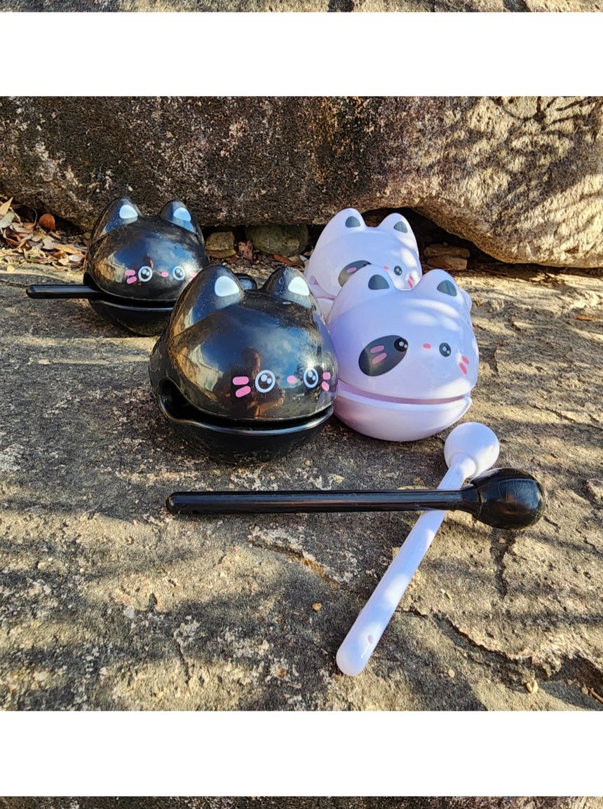 귀여운 고양이 미니 목탁 명상용품 불교굿즈 장식품/명상수행/고양이목탁/사찰명상/명상스님/참선수행/기도