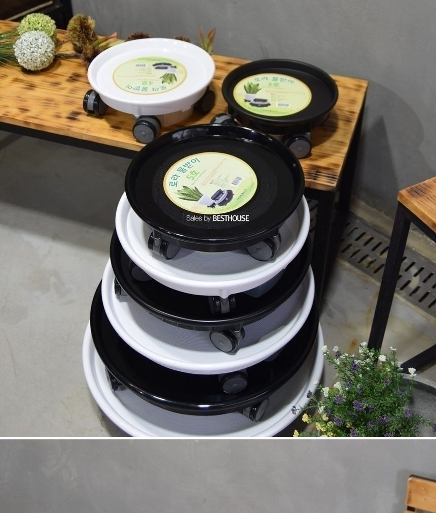 남영 원형 바퀴4호 내경240 외경275mm 서랍 물받이/화분/화분대/화분받침대/이동형받침대/이동형화분받침/