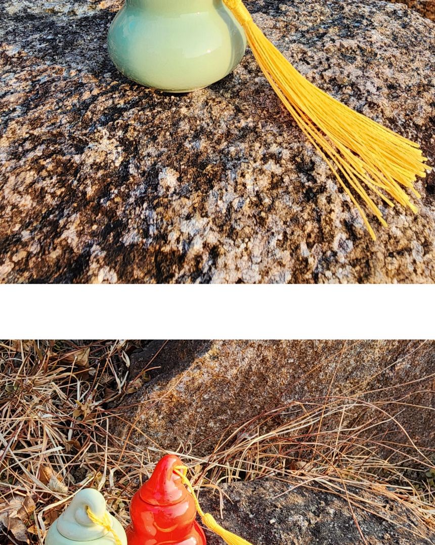 풍수 세라믹 액막이 미니 소금단지/풍수인테리어/풍수소품/소원성취소품/사업번창선물/행복기원/액막이/액