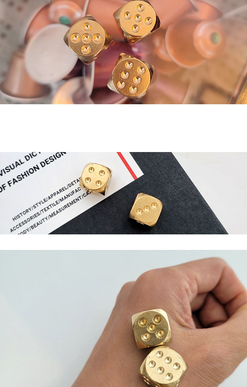 1P 미니 황동 주사위 누름돌 냅킨고정 인테리어/황동주사위/누름돌주사위/주사위누름돌/주사위/교육용주사