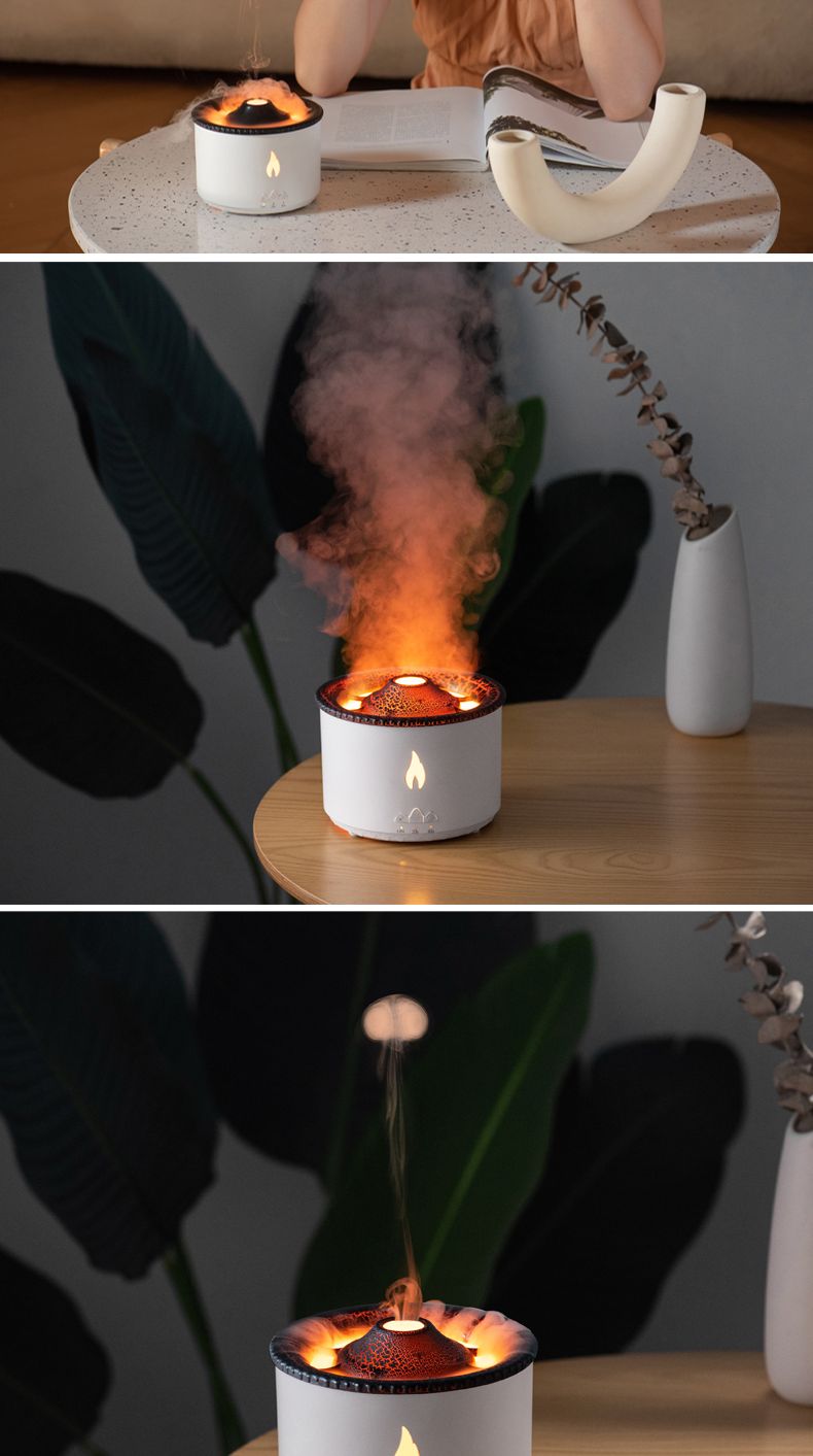 베르 불멍가습기 무선가습기 초음파가습기 가정용/탁상용가습기/무드등가습기/무선가습기/불멍가습기/휴대