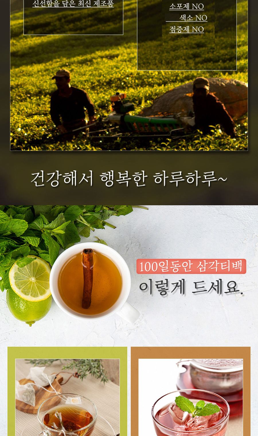 100일동안 호박팥차 삼각티백 100개입 대용량/호박팥티백/호박팥티벡/호박티백/호박차/티벡차/삼각티백차/